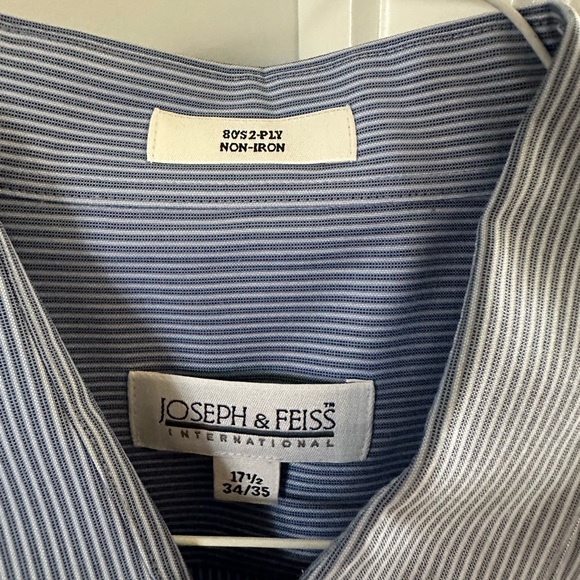 3- Joseph & Feiss Dress Shirts 17-1/2, - 34/35 - Picture 7 of 8